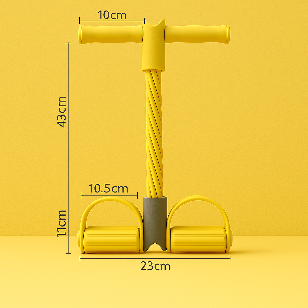 Premium 6-Tube Pedal Resistance Band – Elastic Latex Tension Rope for Yoga, Fitness & Home Workout