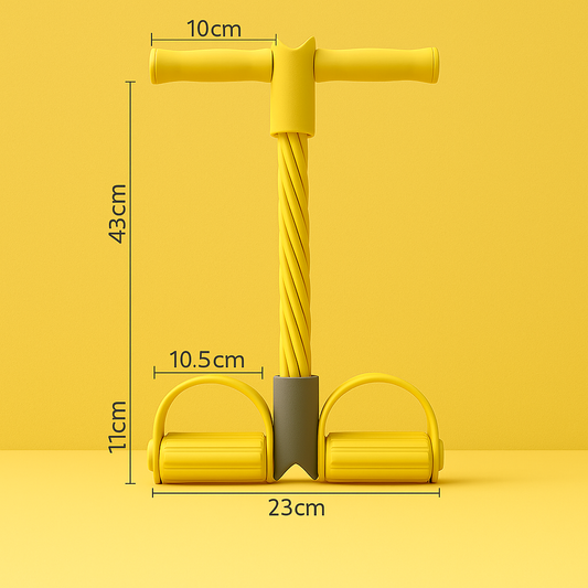 Premium 6-Tube Pedal Resistance Band – Elastic Latex Tension Rope for Yoga, Fitness & Home Workout